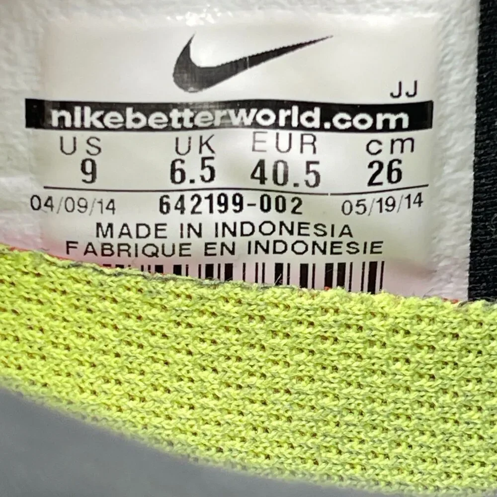 Nike Free 5.0 Shoes Womens Size 9 Black Running Comfort Walking Gym Sneakers